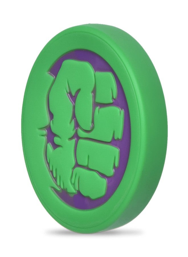 مارفل كوميكس لعبة كلب هالك من مارفل كوميكس للحيوانات الأليفة | لعبة صغيرة تصدر صوتاً بشعار قبضة هالك الخارق | مجموعة ألعاب الكلاب من مارفل كوميكس، لعبة صغيرة تصدر صوتاً، 4 بوصات - Image 2